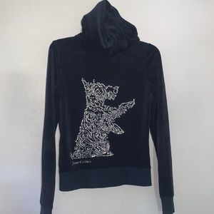 Y2K Bling Scottie Juicy Couture Full Zip Sweater